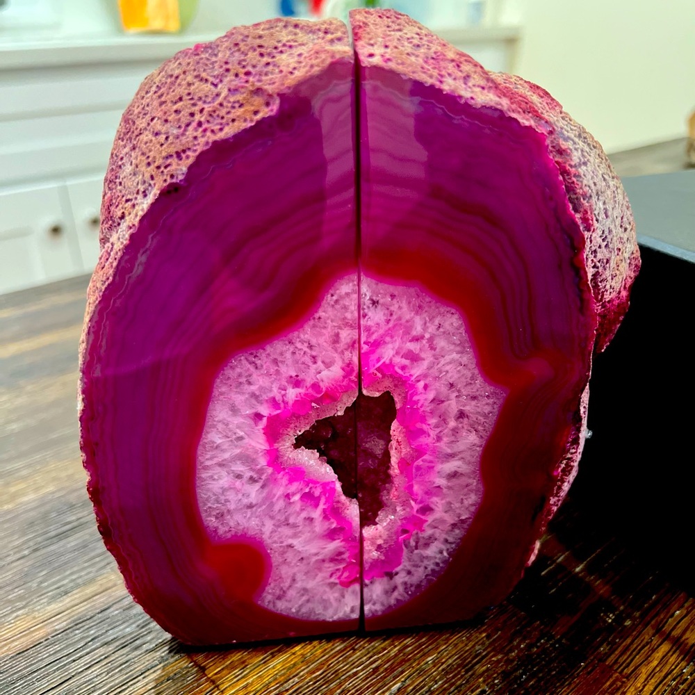 Agate bookends